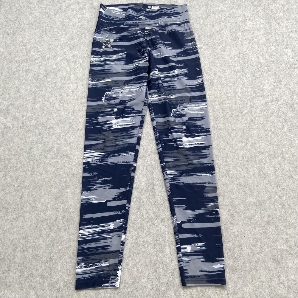 Dallas Cowboys Pants Womens XL 28x29 Blue NFL Football Zubaz Leggings Team